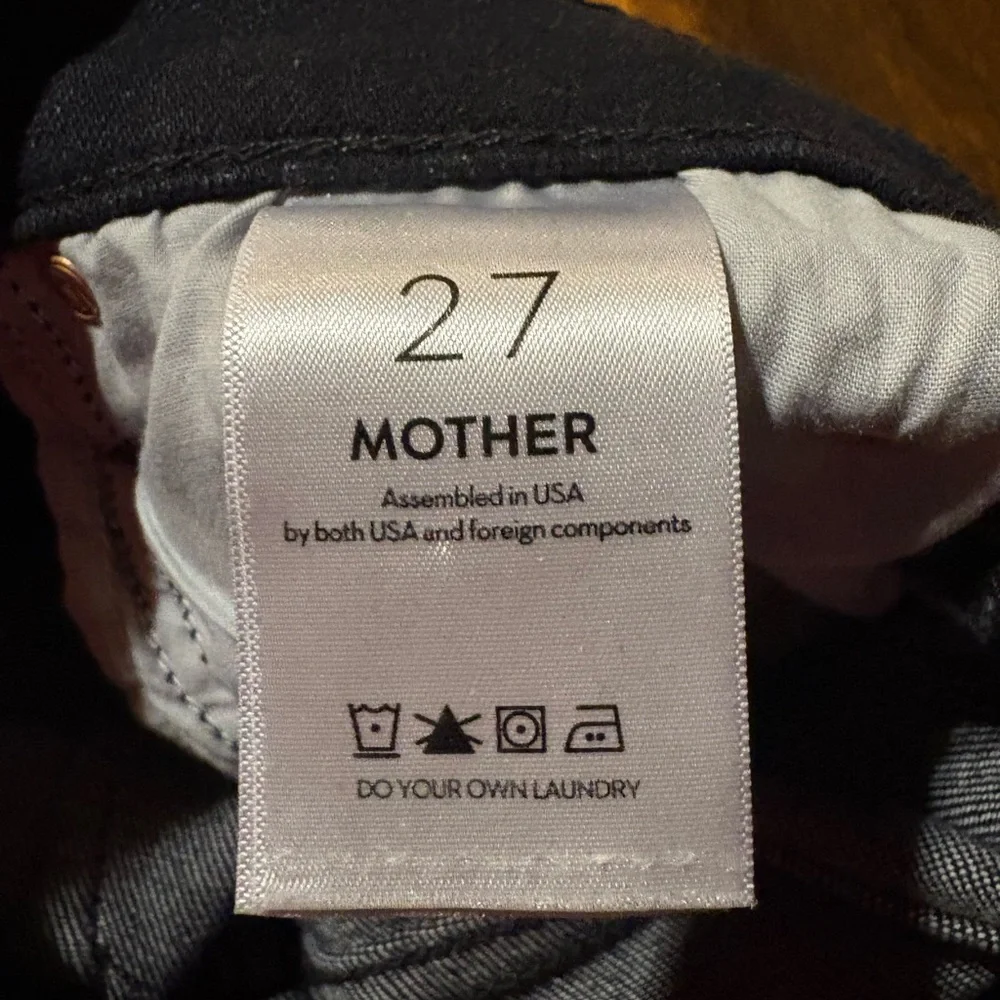 MOTHER High Rise Black Jeans - Picture 11 of 12